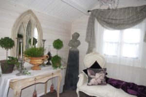 Home decor business from inside a She Shed