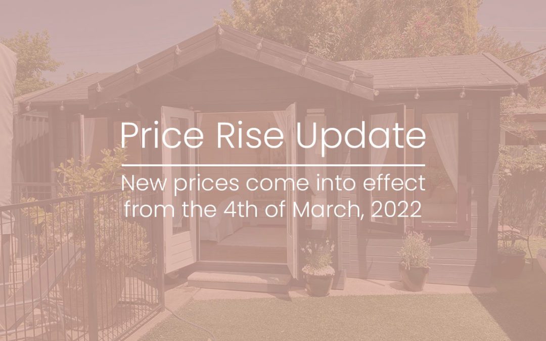 10% Price Increase on All Our Kitsets by the 4th of March