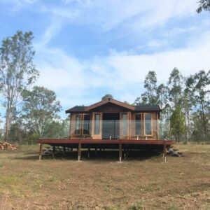 Cabin on a Farm, as a kitset farm house in rural QLD AU